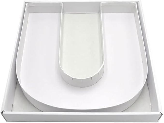 12" Fillable Cardboard Letter Charcuterie Gift Cupcake Box With Cover Sweets Packaging (U)