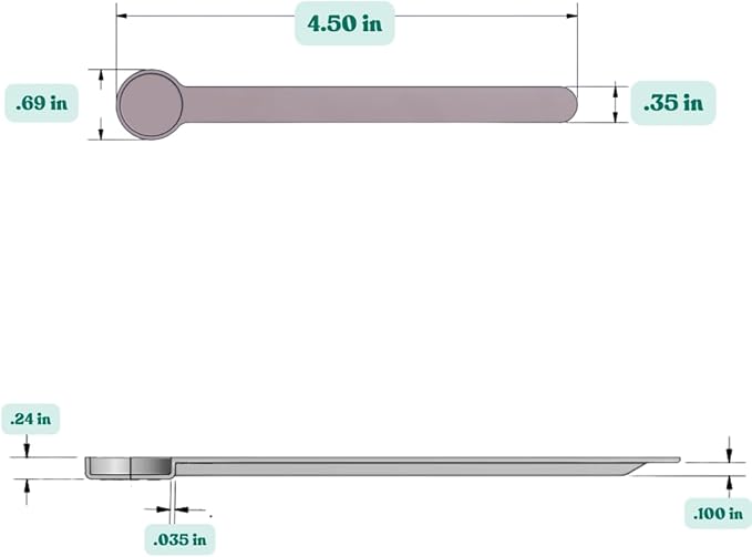 1 mL (1 CC) Long Handle Scoop for Measuring Coffee, Pet Food, Grains, Protein, Spices and Other Dry Goods (Pack of 100)