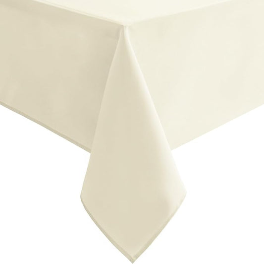 Hiasan Champagne Rectangle Tablecloth - Waterproof Washable Polyester Fabric Table Cloth for Buffect Dining Birthday Party Wedding, 30 x 60 Inch