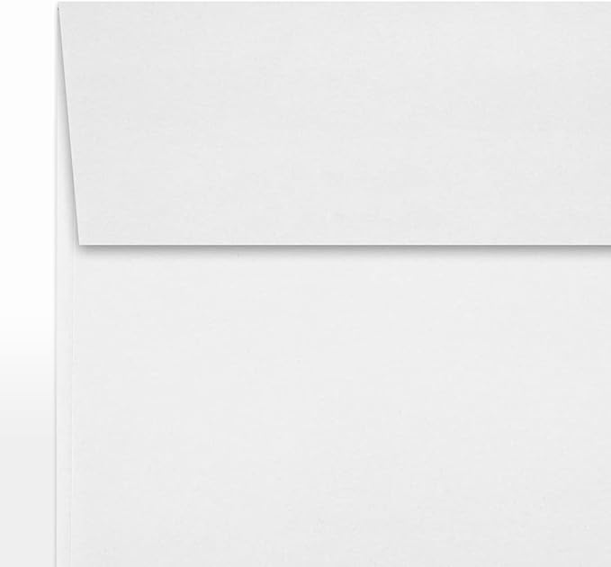 LUXPaper Square Invitation Envelopes | Peel & Press | 5 1/4" x 5 1/4" | Bright White | 70lb. Text | 50 Qty