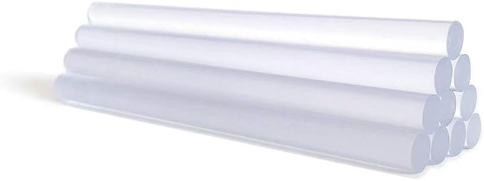 AdTech Crystal Clear Hot Glue Gun Sticks (W220-14ZIP50) – Full Size Hot Glue Sticks. All-purpose glue sticks for crafting, scrapbooking & more. 50 pieces. Length: 4” Diameter: .44”.