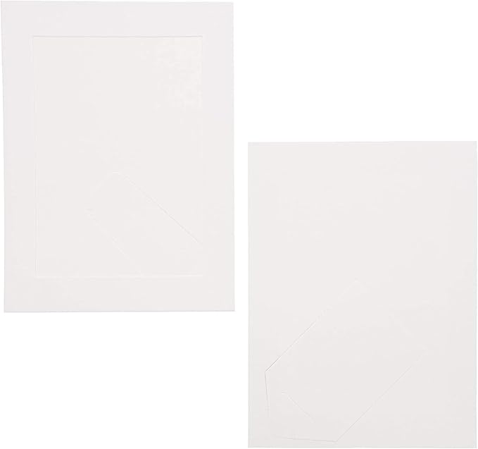 Juvale Cardboard Picture Frames - White Easel Back Display - Customizable Craft Supplies & Photo Displays - Bulk Picture Frames 30-Pack - White, 5 x 7 in