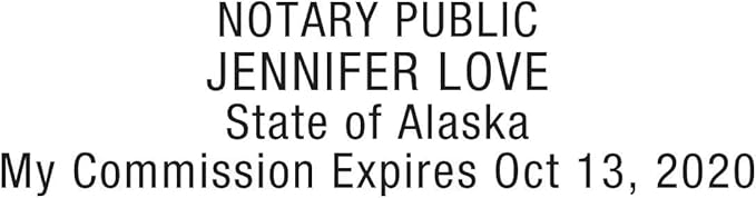 MaxMark Notary Stamp for State of Alabama - Self Inking Stamp