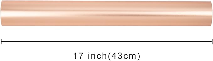 Garbendy Rose Gold Wrapping Paper Roll - Solid Color Metallic Paper Perfect for Birthday, Wedding, Baby Shower, Party - 17 Inch X 33 Feet