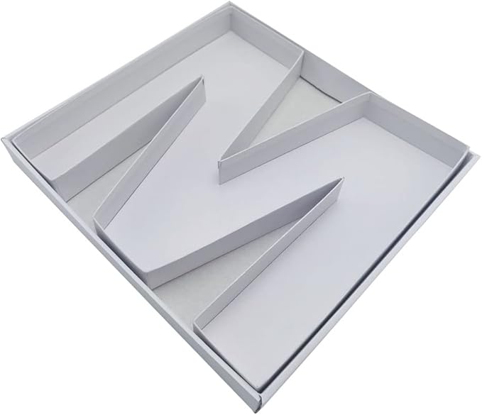 12" Fillable Cardboard Letter Charcuterie Gift Cupcake Box With Cover Sweets Packaging (M)
