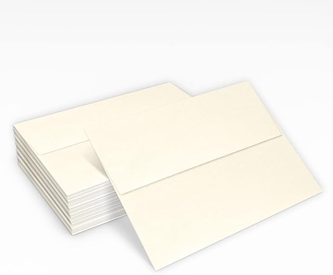 LUXPaper A7 Invitation Envelopes | Peel & Press | 5 1/4" x 7 1/4" | Champagne Metallic | 80lb. Text | 500 Qty