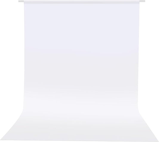 HEMMOTOP Photo Backdrop Curtains, 5x6.56 ft White Backdrop for Photoshoot, White Photography Seamless Backdrops Background for Easter, Birthday Party, Halloween, Photo, Projector Screen (150x200 cm)