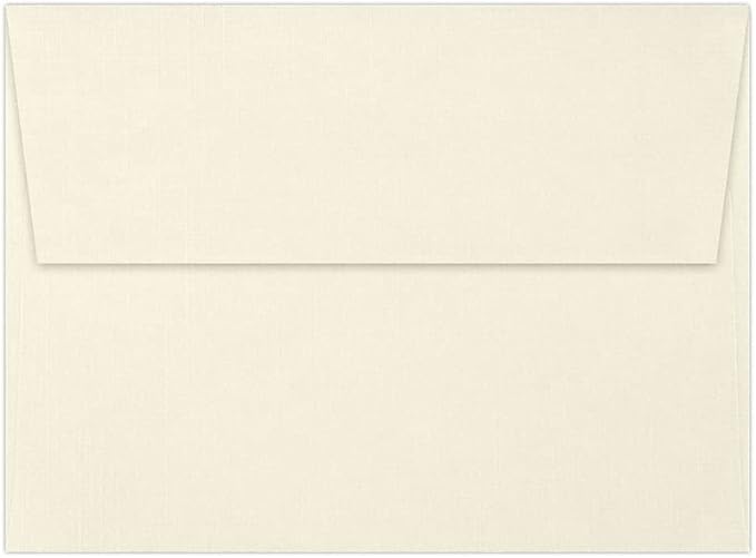 LUXPaper A7 Invitation Envelopes | Peel & Press | 5 1/4" x 7 1/4" | Natural Linen | 80lb. Text | 50 Qty