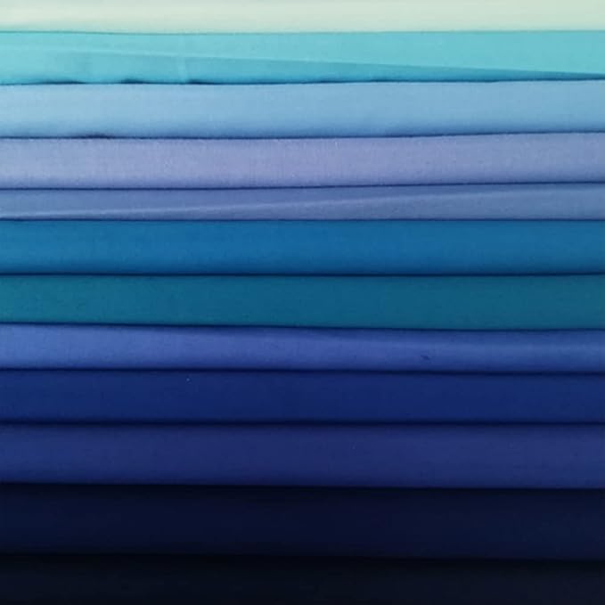 50 PCS 12" x 12" Precut Multi-Colors Cotton Fabric Squares Fabric Bundles for Sewing & Quilting Beginners