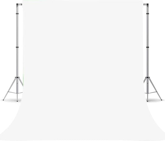White Photography Backdrop for Photoshoot, Photo Backdrop Curtain, White Backdrops for Party Portrait Photoshoots Video Studio 6FTx9FT