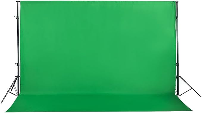 Green Screen Backdrop 10x7ft Photo Backdrop Chromakey Muslin Portrait Green Backdrop for PS Keying/Video Creation/Studio Portrait Shoots