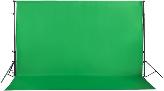 Green Screen Backdrop 10x7ft Photo Backdrop Chromakey Muslin Portrait Green Backdrop for PS Keying/Video Creation/Studio Portrait Shoots
