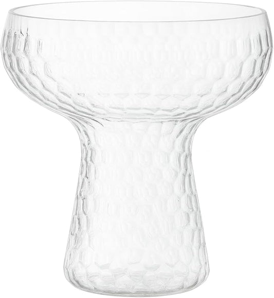 Lunara Clear Plastic Margarita Glasses, 11 oz, Set of 40, Disposable Party Cups for Cocktails (Clear Hammered)