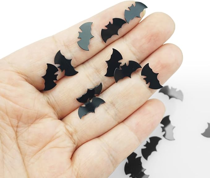 Halloween Confetti Black Spider Web Spider Bat Shaped Confetti Sprinkles for Table Scatter Holiday Party Decorations Supplies