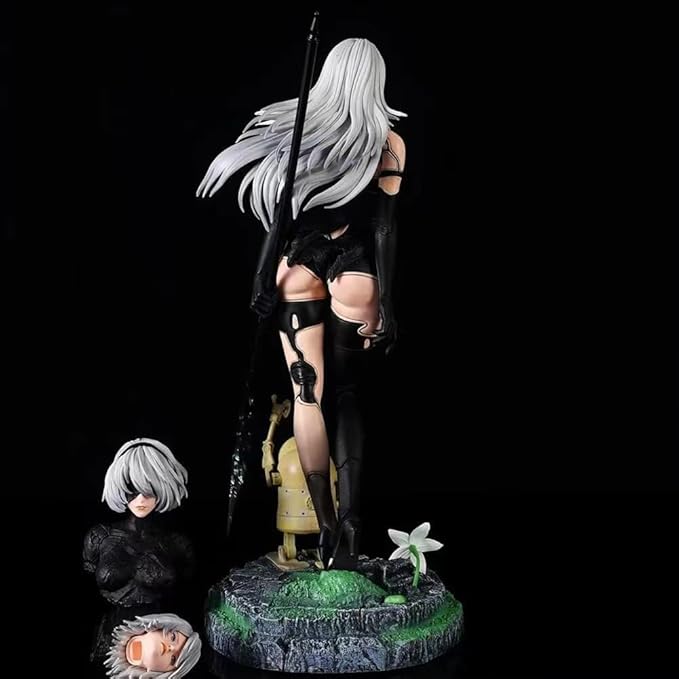 A2yorha Action Figure Anime Game Girl Figure No.2 Type A Interchangeable Head Model PVC A2automata Figurine Handmade Statue Collectible Gifts 48CM