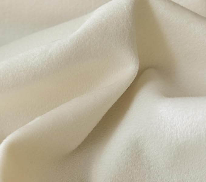 F-CHU White Tablecloth Thickset Velvet Tablecloth with Beautiful Gold Tassels Vintage Table Cloth for Home Decor Wedding, Party, Banquet and Events 70" Round