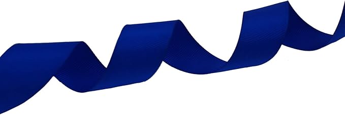 Jesep One Roll 100 Yards 1" Soild Grosgrain Ribbon Boutique Gift Wrapping Package Ribbon, DIY Crafts Bow Hair Headband Accessories Assorted Ribbon#352 (1" 25mm, Royal Blue)