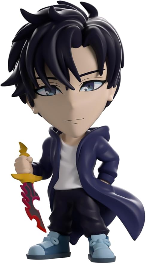 Youtooz Sung Jinwoo 4.7 Inch Vinyl Figure, Solo Leveling Sung Jiwoo Shadow Monarch Collectible for Anime and Webtoon Fans