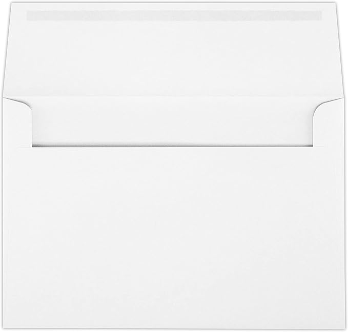 LUXPaper A10 Invitation Envelopes | Peel & Press | 6" x 9 1/2" | Bright White | 24lb. Text | 50 Qty