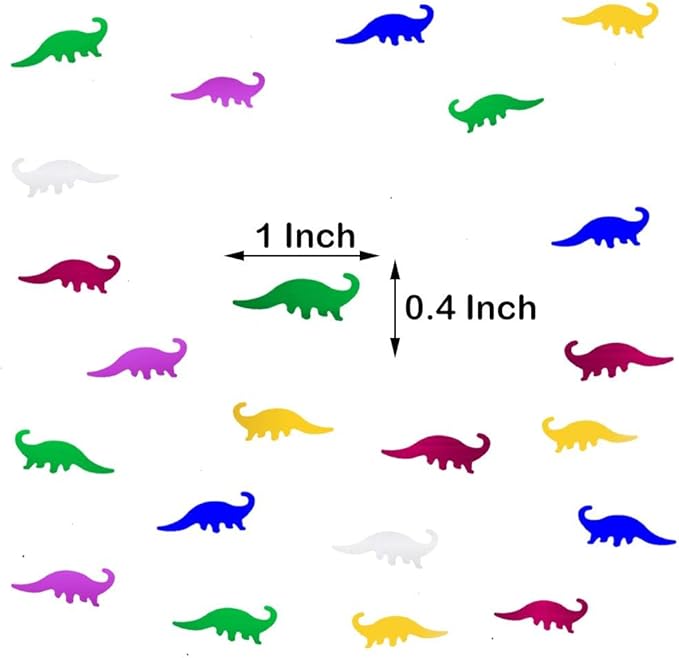 Confetti Dinosaur Confetti Table Metallic Foil Scatter Dino Baby Shower Birthday Theme Party Celebrations Table Decoration Arts Crafts DIY for Little Kids Children Girl Party Favor(Dinosaur)
