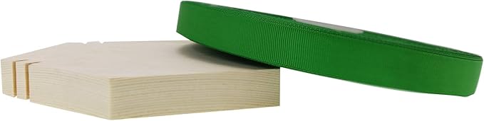 Jesep One Roll 100 Yards 3/4" Soild Grosgrain Ribbon Boutique Gift Wrapping Package Ribbon, DIY Crafts Bow Hair Headband Accessories Assorted Ribbon#553 (3/4" 20mm, Green)