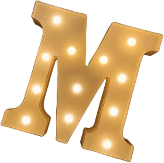 MUMUXI Marquee Light Up Letters | Large Light Up Numbers | Battery Powered and Bright with Every Letter of The Alphabet | for Wedding, Birthday, Party, Celebration, Christmas or Home Decoration (M)