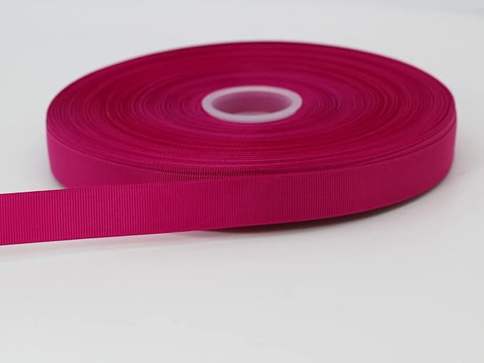 Rose Grosgrain Satin Polyester Ribbon 3/4 inch 100 Yards Wedding Gift Wrapping DIY Crafts Bow Hair Accessories 20mm Wide Fabric Ribbon