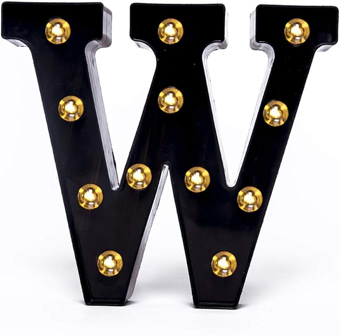 Foaky Black LED Marquee Number Lights Sign Light Up Marquee Number Lights Sign for Night Light Wedding Birthday Party Battery Powered Christmas Lamp Home Bar Decoration