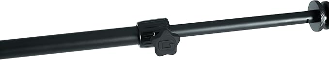 Gator Frameworks Tripod Mic Stand with Boom Arm & Soft Grip Twist Clutch Height Adjustment, Includes 3/8" and 5/8" Adapters (GFW-MIC-2020)