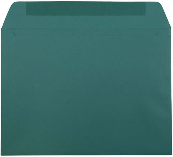 JAM PAPER 9 x 12 Booklet Premium Envelopes - Teal - 50/Pack