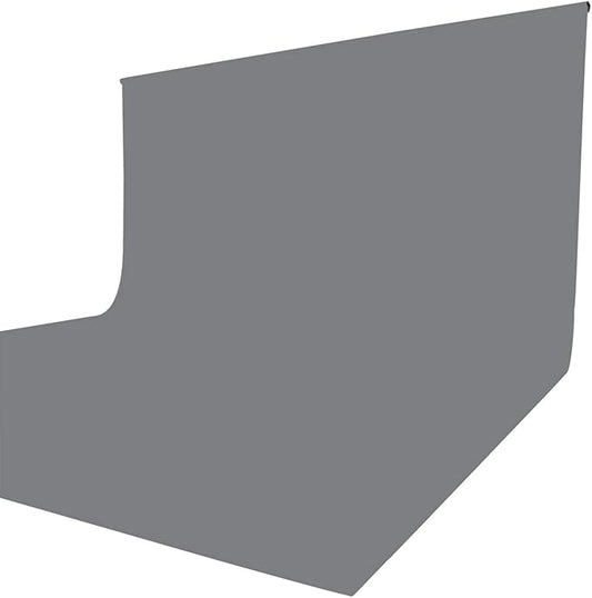 ISSUNTEX 10X12 ft Background Muslin Backdrop, Photo Studio, Collapsible High Density Screen for Video Photography and Television-Gray
