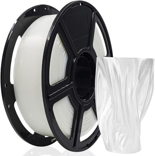 FLASHFORGE 3D Printer Filament, PLA PRO Filament 1.75mm, 1KG Spool (2.2lbs), Dimensional Accuracy +/- 0.02mm for FDM 3D Printers, Better Tenacity & No Knotting (Transparent)