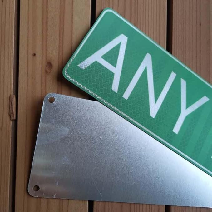Custom Signs Outdoor Metal, Personalized Street Sign for Home Bar Wall Decor, 6x24 Inches, Indoor/Outdoor Use, Arrow Signs, Fade Resistant .040 Aluminum
