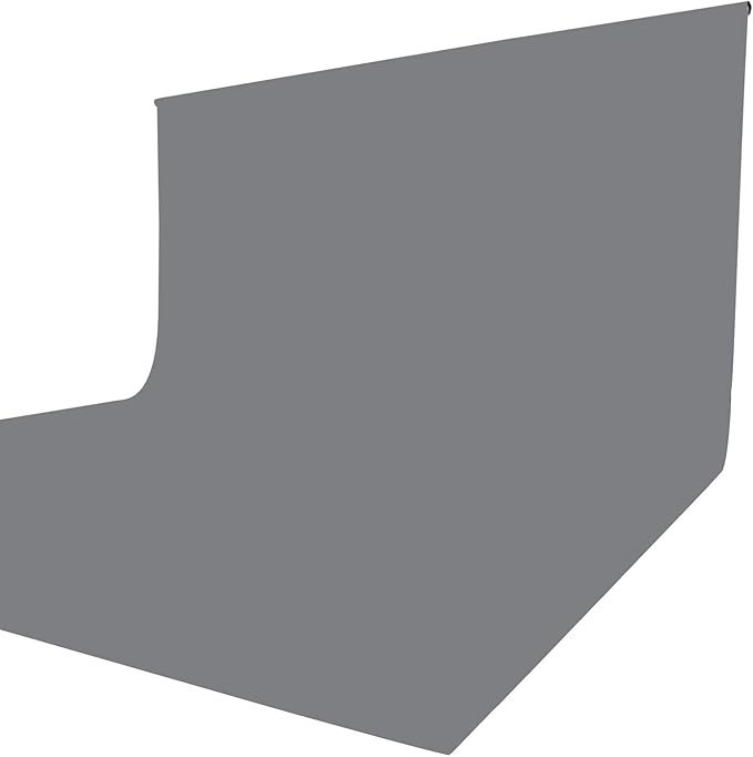 ISSUNTEX 10X12 ft Background Muslin Backdrop, Photo Studio, Collapsible High Density Screen for Video Photography and Television-Gray