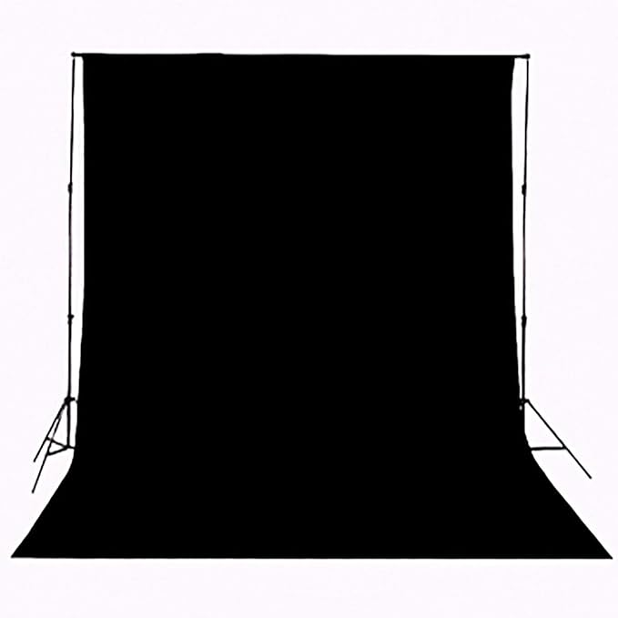 Black Backdrop for Photography Portrait Background Screen for Photo Backdrop Video Photography Studio (10x20ft, Black)