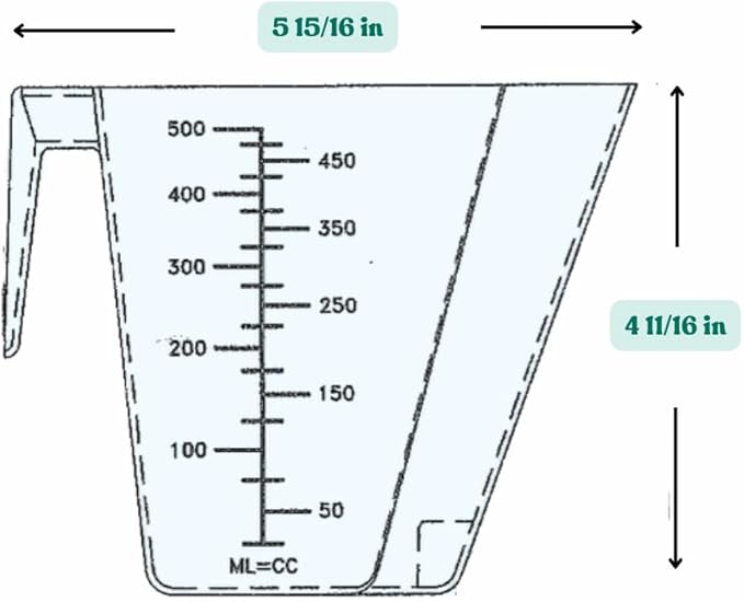 2 Cup (1 Pint | 16 Oz. | 500 mL) Scoop for Measuring Coffee, Pet Food, Grains, Protein, Spices and Other Dry Goods (Pack of 10)