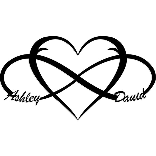 Custom Infinity Sign for Couples Metal Wall Art Personalized Valentines Day Decorations Wedding Gifts Custom Metal Signs First Names S Bridal Shower Gifts Bedroom Decor for Couples