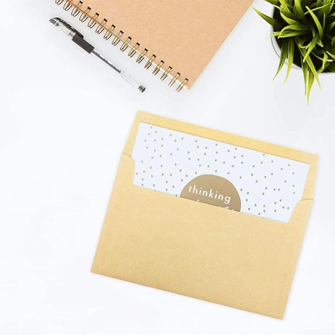 JAM PAPER A10 Parchment Invitation Envelopes - 6 x 9 1/2 - Antique Gold Recycled - 50/Pack