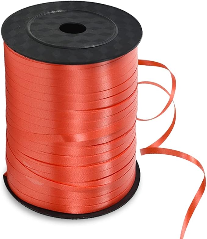 TONIFUL 500 Yards Curling Ribbon-Balloon Ribbon-Balloon String for Art&Craft Decor,Gift Wrapping,Ribbons and Bows for Christmas New Year Birthday Gifts (Red)