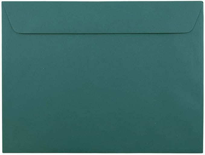 JAM PAPER 9 x 12 Booklet Premium Envelopes - Teal - 50/Pack
