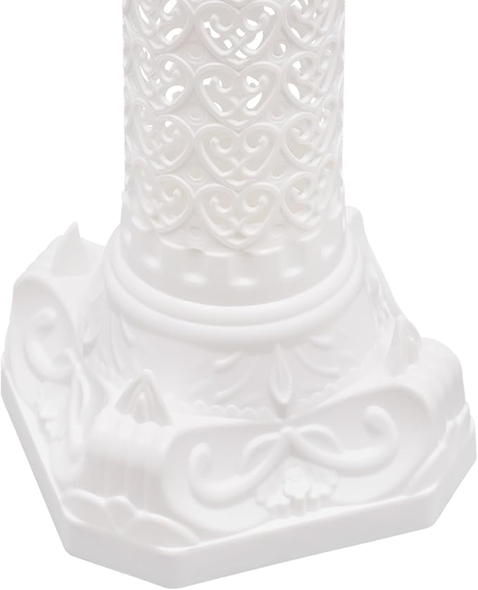 Roman Pillars Decoration Party Flower Pot Columns 10.63x34.65in Set 4Pcs Decor Pedstal Stand Flower Floral Wedding Party Event Road Decorative Columns(10.63x34.65in)