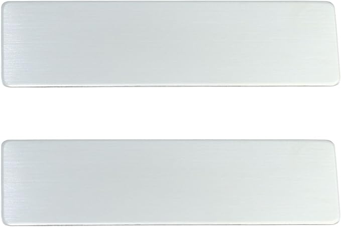 2pcs Stainless Steel Silver Custom Name Tags with Pin or Magnet Adhesive Tape,Personalized,Customizable Name Tags,Custom Metal Name Tag for Employee,Workers,Cops, Nurses(Silver x 2)