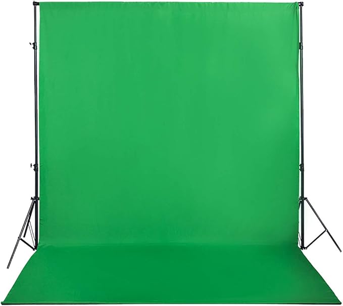 Green Screen Backdrop 6x9ft Photo Backdrop Chromakey Muslin Portrait Green Backdrop for PS Keying/Video Creation/Studio Portrait Shoots