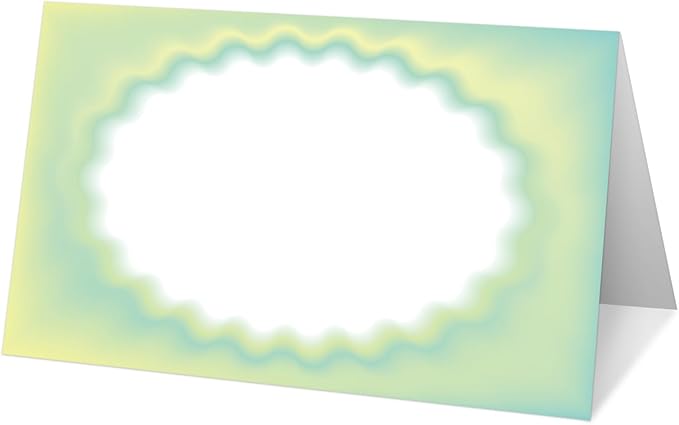 25 Color Gradient Place Cards for Table Seating, Colorful Wedding Name Place Card, Tent Cards for Birthday Baby Shower Bridal Shower Reception Dinner Party Decorations -A01