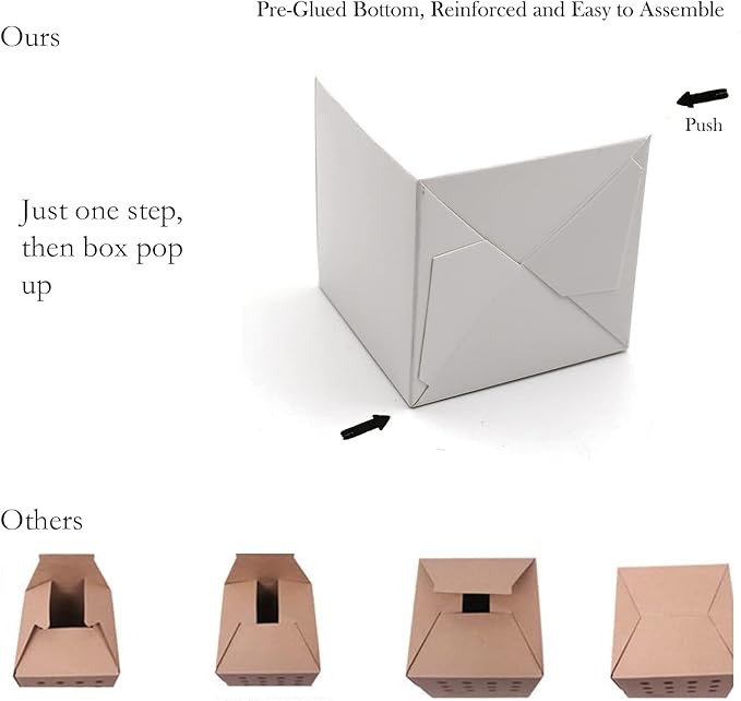 25 Pcs White Paper Gift Boxes, Small Candy Boxes Bulk, 3x3x3 inch Gift Box with Lids, Goodie Treat Boxes for Party Favors, Birthday Gifts, Wedding Gifts