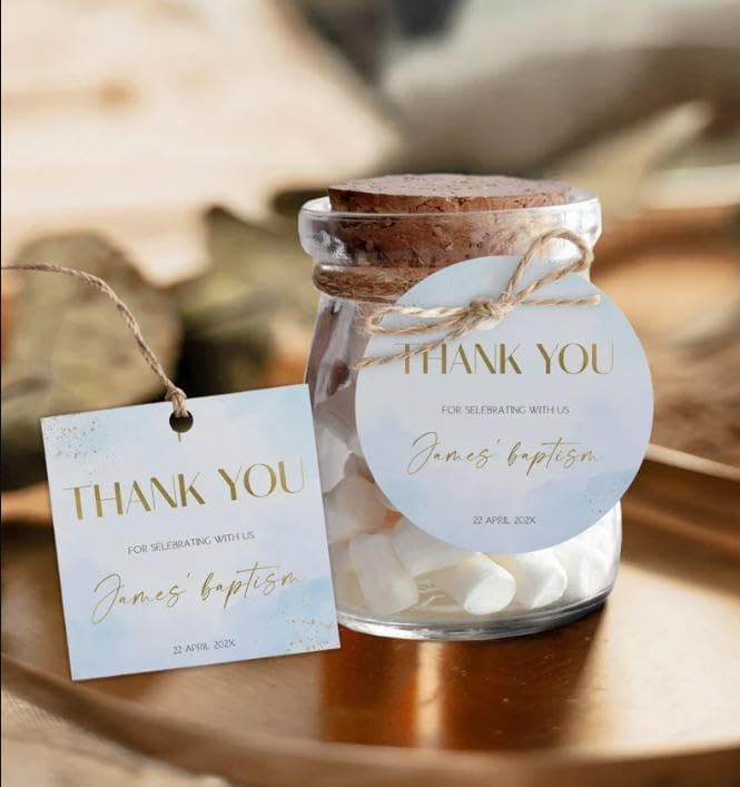 Personalized Hang Tags for Favors, Custom Gift Tags, Customized Gifts Wrapping Labels, Wedding Items Birthday Party Favors Crafts Tag, Round Thick Kraft Paper Hang Tags with String