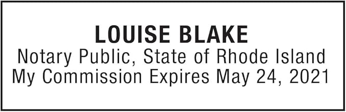 MaxMark Notary Stamp for State of Rhode Island- Self Inking Stamp