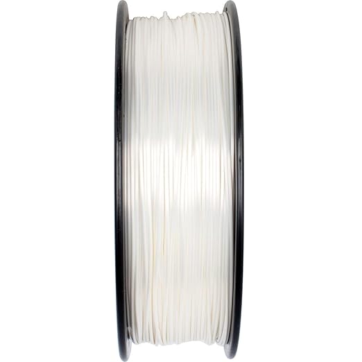 Geeetech Silk PLA Filament 1.75mm for 3D Printer, Metal-Like Shiny Consumable 1kg (2.2lbs) 1 Spool, Dimensional Accuracy +/- 0.03 mm,Metallic White