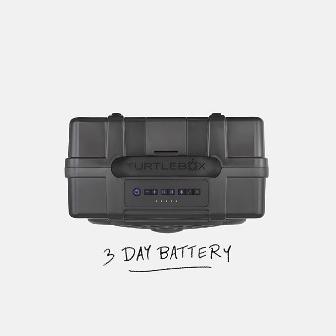 Turtlebox Original Gen 3: Portable Outdoor Bluetooth Speaker – Ultra-Loud (120dB), Waterproof (IP67), Rugged, Impact-Resistant, 3-Day Battery | Party Mode: Unlimited Pairing Stereo, Gray/Seafoam
