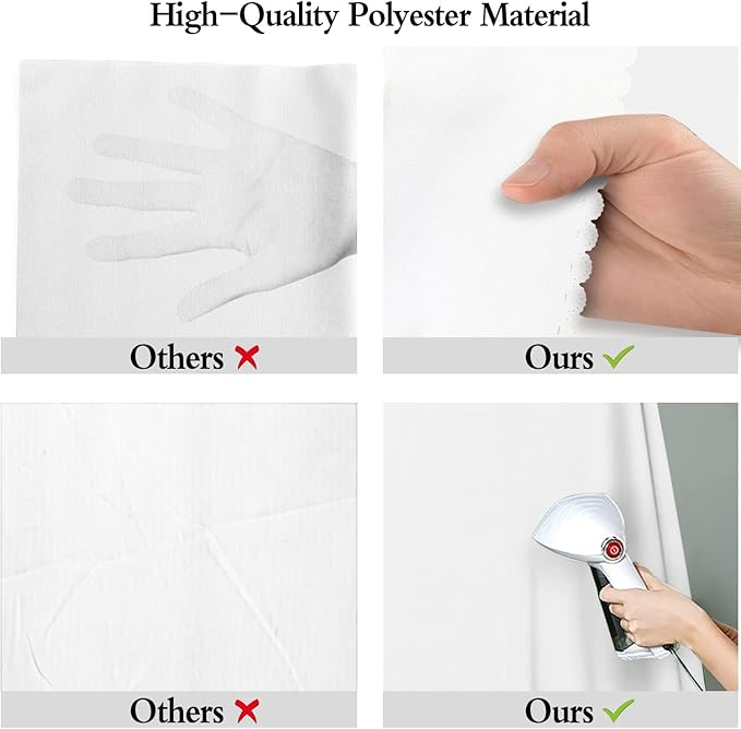 White Portrait Backdrop 8x10ft Zoom Meeting, Game Live Steaming and Photo Studio Shooting Props